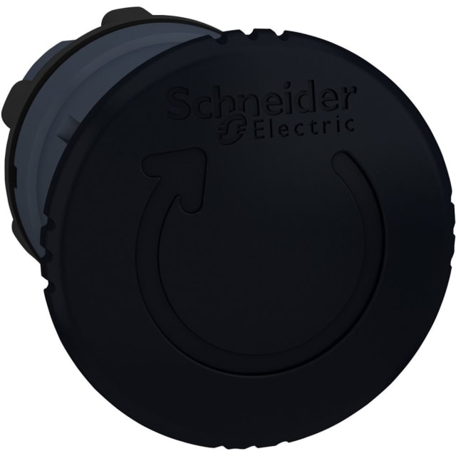 Schneider Automation - tête pour Arrêt d'urgence Ø 40 - tourner pour déverrouiller - Ø 22 - noir - ZB5AS52 Schneider Automation - tête pour Arrêt d'urgence Ø 40 - tourner pour déverrouiller - Ø 22 - noir - ZB5AS52