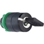 Schneider Automation - tête pour bouton tournant à serrure - 2 positions - Ø 22 - noir - ZB5AG4