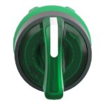 Schneider Automation - tête pour bouton tournant lumineux - 3 positions Ø 22 - vert - ZB5AK1333 – Image 2