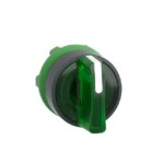 Schneider Automation - tête pour bouton tournant lumineux - 3 positions Ø 22 - vert - ZB5AK1333