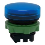 Schneider Automation - tête pour voyant - Ø 22 - rond - cabochon lisse bleu - ZB5AV063 – Image 3