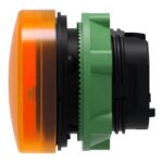 Schneider Automation - tête pour voyant - Ø 22 - rond - cabochon lisse jaune - ZB5AV053 – Image 4