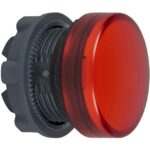 Schneider Automation - tête pour voyant - Ø 22 - rond - cabochon lisse rouge - ZB5AV04