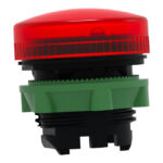 Schneider Automation - tête pour voyant - Ø 22 - rond - cabochon lisse rouge - ZB5AV04 – Image 4