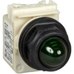 Schneider Automation - voyant octogonal Ø 30 - IP 66 - vert - lampe BA 9s - 230 V - bornes - 9001SKP7G9