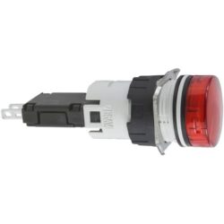 Schneider Automation - voyant rond Ø 16 - IP 65 - rouge - DEL intégrée - 24 V - cosses - XB6AV4BB