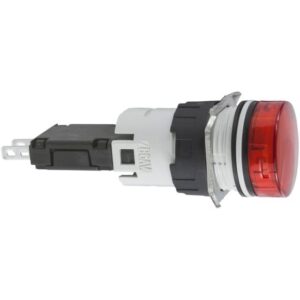Schneider Automation - voyant rond Ø 16 - IP 65 - rouge - DEL intégrée - 24 V - cosses - XB6AV4BB