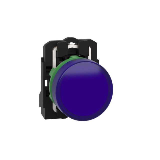 Schneider Automation - voyant rond Ø 22 - IP 65 - bleu - DEL intégrée - 24 V -bornes - XB5AVB6 Schneider Automation - voyant rond Ø 22 - IP 65 - bleu - DEL intégrée - 24 V -bornes - XB5AVB6