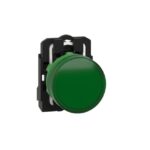 Schneider Automation - voyant rond Ø 22 - IP 65 - vert - DEL intégrée - 240 V - bornes - XB5AVM3