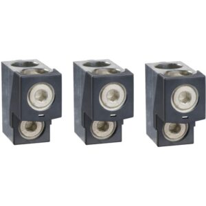 Schneider Distribution - 3 bornes (Al) 2 câbles 35-300mm² + séparateur de phases pour Compact NSX400-630 - LV432481
