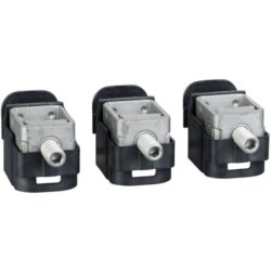 Schneider Distribution - 3 bornes (acier) pour 1 câble 1