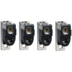 Schneider Distribution - 4 bornes (Al) 2 câbles 35-300mm² + séparateur de phases pour Compact NSX400-63 - LV432482