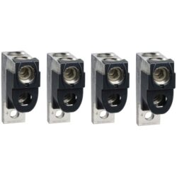 Schneider Distribution - 4 bornes (Al) 2 câbles 35-300mm² + séparateur de phases pour Compact NSX400-63 - LV432482