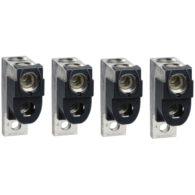 Schneider Distribution - 4 bornes (Al) 2 câbles 35-300mm² + séparateur de phases pour Compact NSX400-63 - LV432482 Schneider Distribution - 4 bornes (Al) 2 câbles 35-300mm² + séparateur de phases pour Compact NSX400-63 - LV432482