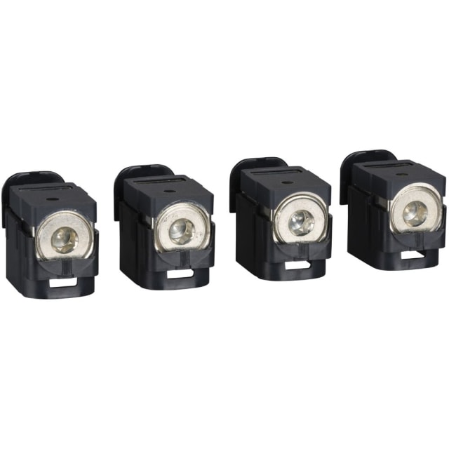 Schneider Distribution - 4 bornes (Al) pour 1 câble 120-185mm² pour Compact NSX100-250F/N/H/S/L - Interp - LV429260 Schneider Distribution - 4 bornes (Al) pour 1 câble 120-185mm² pour Compact NSX100-250F/N/H/S/L - Interp - LV429260