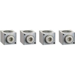 Schneider Distribution - 4 bornes (Al) pour 1 câble 35-300mm² + séparateur de phases pour Compact NSX400- - LV432480