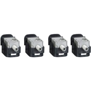Schneider Distribution - 4 bornes (acier) pour 1 câble 1