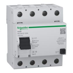 Schneider Distribution - Acti9 RCCB-ID 4P 125A 300mA A RCCB - A9R24492