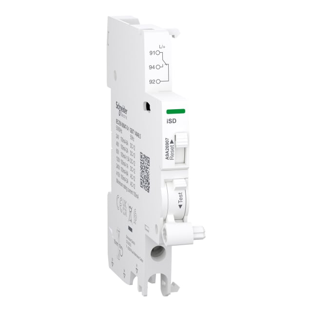 Schneider Distribution - Acti9 - contact auxiliaire - iSD - 1 C/O - 100mA-6A - AC/DC - A9A26907 Schneider Distribution - Acti9 - contact auxiliaire - iSD - 1 C/O - 100mA-6A - AC/DC - A9A26907