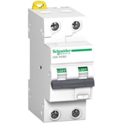 Schneider Distribution - Acti9 iC60 RCBO - 2P - 10 A - C Curve - 10000A/15kA - 30 mA - A type - A9D17210