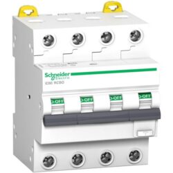 Schneider Distribution - Acti9 iC60 RCBO - 4P - 16 A - C Curve - 6000A/6kA - 30 mA - A type - A9D67416