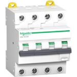 Schneider Distribution - Acti9 iC60 RCBO - 4P - 32 A - C Curve - 6000A/6kA - 30 mA - A type - A9D67432