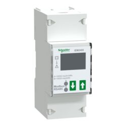 Schneider Distribution - Compteur d'énergie iEM2455 - 1Ph 230V 100A - 2 tarifs - 2 DO pulse - - A9MEM2455
