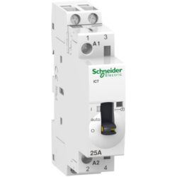 Détails visibles de Contacteur modulaire 25A 2P 230V 2NO manuel pour Contacteurs