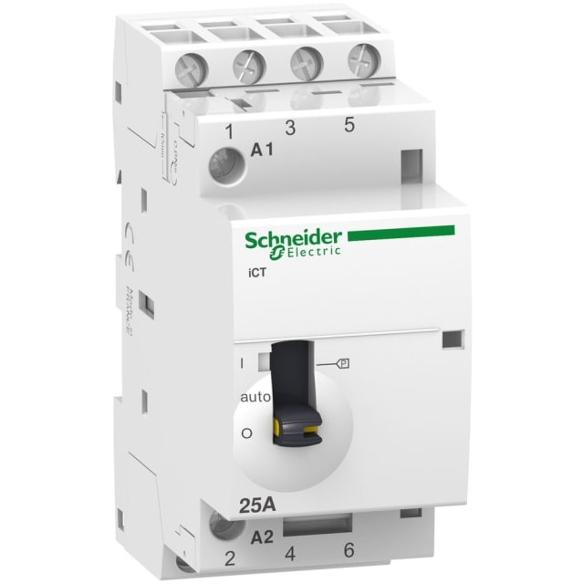 Schneider Distribution - Contacteur 25A-4P-230V-MAN-4NO - A9C21834 Schneider Distribution - Contacteur 25A-4P-230V-MAN-4NO - A9C21834