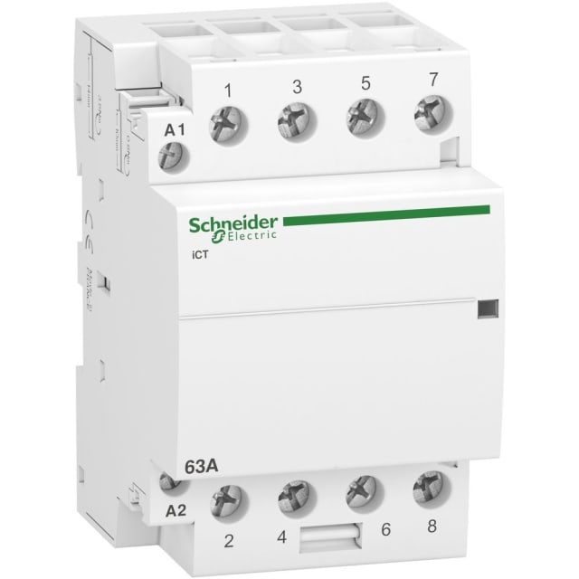 Schneider Distribution - Contacteur 63A-4P-230V-AUTO-4NO - A9C20864 Schneider Distribution - Contacteur 63A-4P-230V-AUTO-4NO - A9C20864