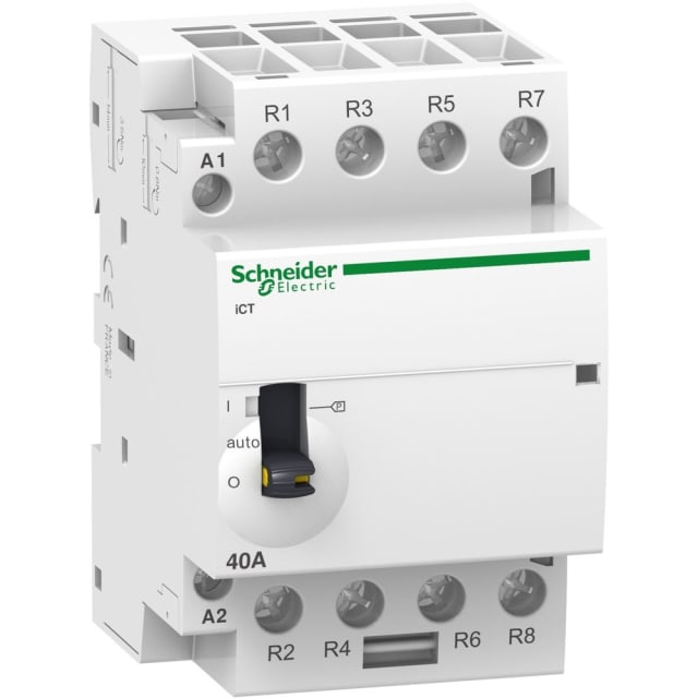 Schneider Distribution - Contacteur 63A-4P-230V-MAN-4NO - A9C21864 Schneider Distribution - Contacteur 63A-4P-230V-MAN-4NO - A9C21864