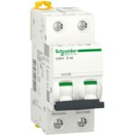Schneider Distribution - Disjoncteur iC60H 2P 4A D - A9F85204