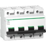 Schneider Distribution - Disjoncteur modulaire C120N 4P 100A courbe D 10kA - A9N18392