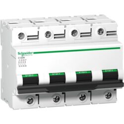 Schneider Distribution - Disjoncteur modulaire C120N 4P 100A courbe D 10kA - A9N18392