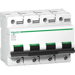 Schneider Distribution - Disjoncteur modulaire C120N 4P 125A courbe C 10kA - A9N18376