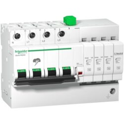 Schneider Distribution - Parafoudre modulaire iQuick PRD8r - 3 pôles + N - 264 V - avec report à distance - A9L16300