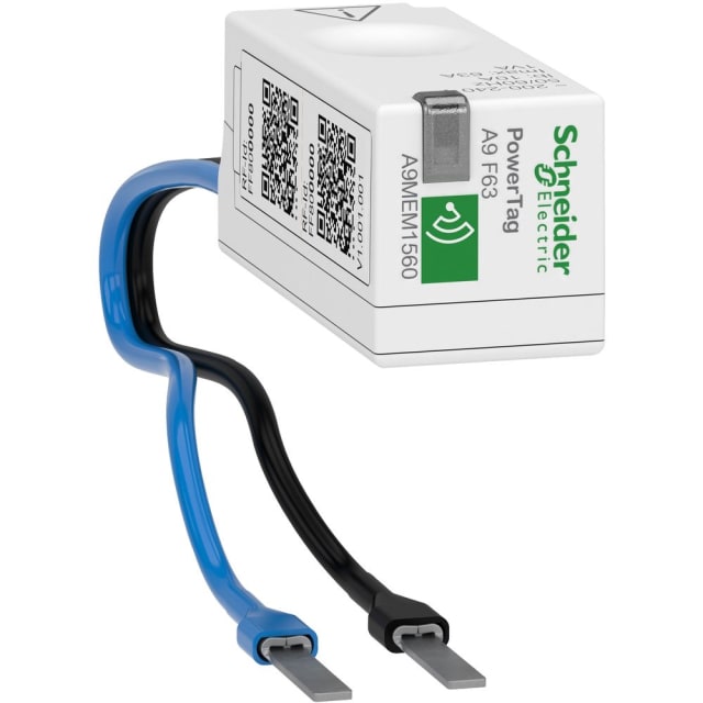 Schneider Distribution - PowerTag - Acti9 Flex - 1P+N -position amont et aval -Max 63A -Capteur d'énergie - A9MEM1560 Schneider Distribution - PowerTag - Acti9 Flex - 1P+N -position amont et aval -Max 63A -Capteur d'énergie - A9MEM1560