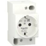 Schneider Distribution - Prise DIN iPC - 2P+E - 16 A - 250 V CA - KEMA VDE 0620 - norme allemande - A9A15310