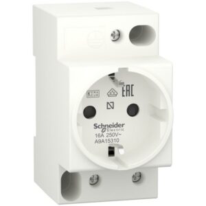 Schneider Distribution - Prise DIN iPC - 2P+E - 16 A - 250 V CA - KEMA VDE 0620 - norme allemande - A9A15310