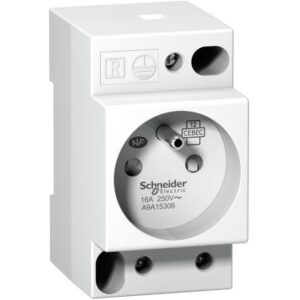 Schneider Distribution - Prise DIN iPC - 2P+E - 16 A - 250 V CA - NFC 15100 - norme française - A9A15306