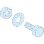 Schneider Distribution - PrismaSeT Active 20 BOULONS M6X20/BARRE 5MM - LVS04194