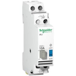 Schneider Distribution - Relais inverseur iRLI 10 A 2P Uc 230 V-240 VCA Ue 250 VCC - A9E15535