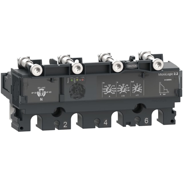 Schneider Distribution - Unité de déclenchement 4P 250 A MicroLogic 2.2 | Pour ComPacT NSX - C2542D250 Schneider Distribution - Unité de déclenchement 4P 250 A MicroLogic 2.2 | Pour ComPacT NSX - C2542D250