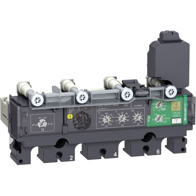 Schneider Distribution - Unité déclenchement 4P 250 A MicroLogic Vigi 4.2 | Pour ComPacT NSX - C2544V250 Schneider Distribution - Unité déclenchement 4P 250 A MicroLogic Vigi 4.2 | Pour ComPacT NSX - C2544V250