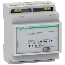 Télévariateur DIN 1000 VA rail DIN, configuration visible