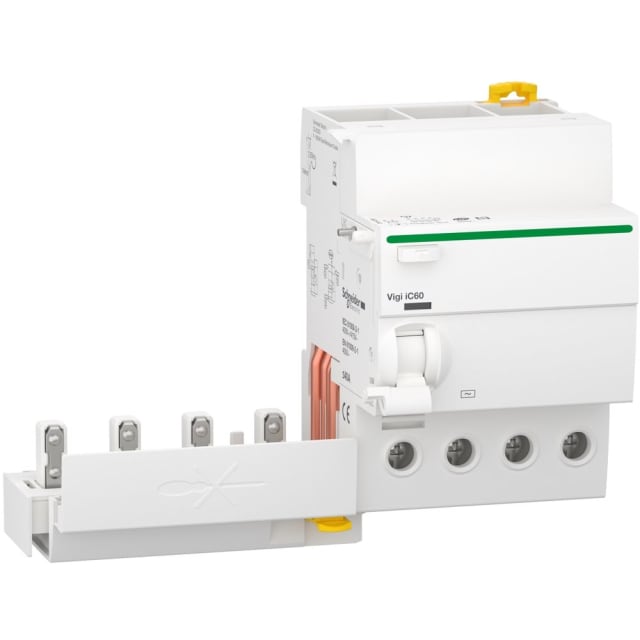 Schneider Distribution - Vigi iC60 - blocs additifs mis à la terre - 4P - 40 A - 300 mA - type AC - A9Q14440 Schneider Distribution - Vigi iC60 - blocs additifs mis à la terre - 4P - 40 A - 300 mA - type AC - A9Q14440