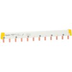 Schneider Distribution - barre omnibus en peigne - facile à couper - Acti 9 2 pôles 12 modules 100A - A9XPH212