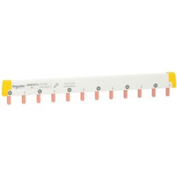 Schneider Distribution - barre omnibus en peigne - facile à couper - Acti 9 2 pôles 12 modules 100A - A9XPH212