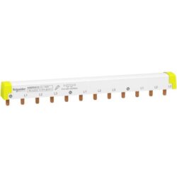 Schneider Distribution - barre omnibus en peigne - facile à couper - Acti 9 4 pôles 12 modules 100A - A9XPH412