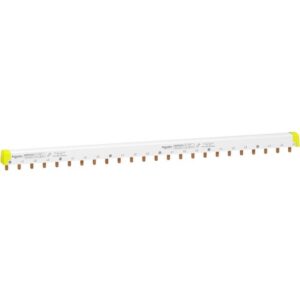 Schneider Distribution - barre omnibus en peigne - facile à couper - Acti 9 4 pôles 24 modules 100A - A9XPH424
